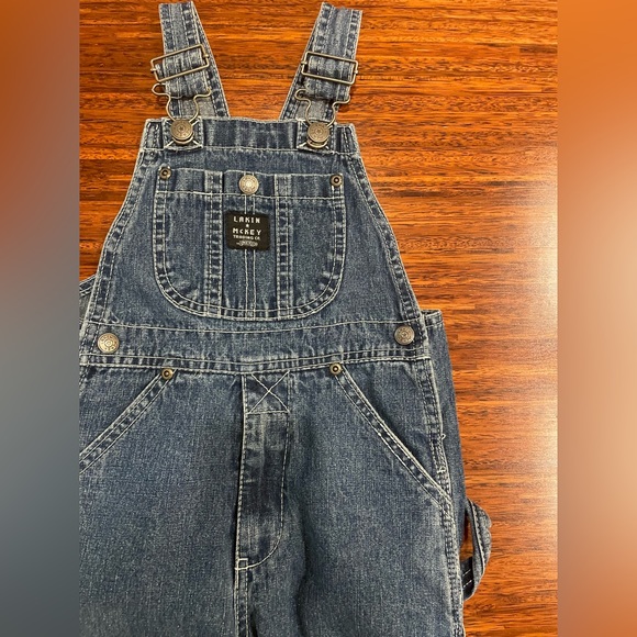 Lakin McKey Trading Company denim overalls size 4T VGUC - Picture 2 of 4